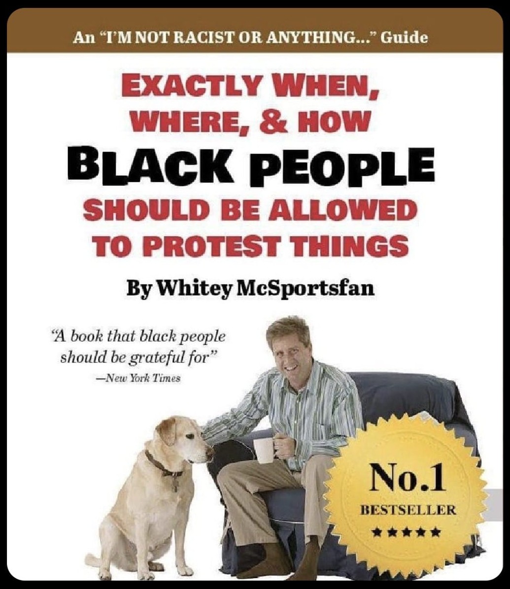 @Protect_ServeUK @TGTBTUPodcast @NBPAUK A humorous but serious observation aimed at those who argue, from a position of white privilege, just how Black people must present their case for equality while not recognising the racist undertones of such patronising behaviour.