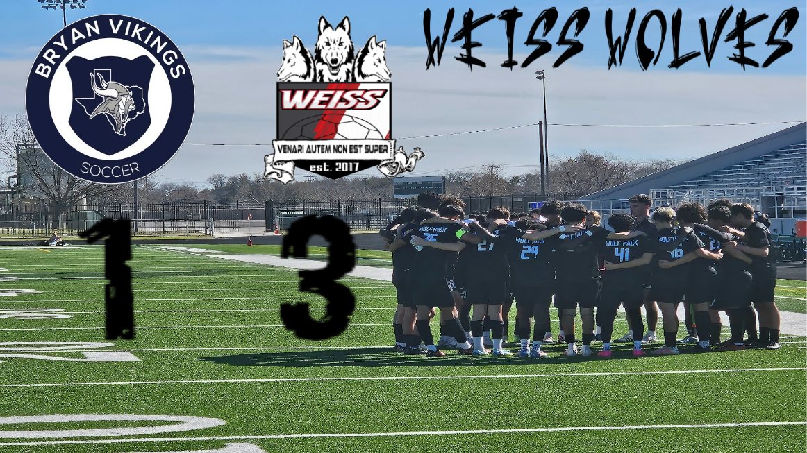 @Weiss_MSoccer remain undefeated in district play with a 3-1 victory over Bryan. Their next match will be on Tuesday February 13 against Midway HS.
@PfISDAthletics @WeissHighSchool @Weiss_ABC @LethalSoccer @var_austin @tascosoccer