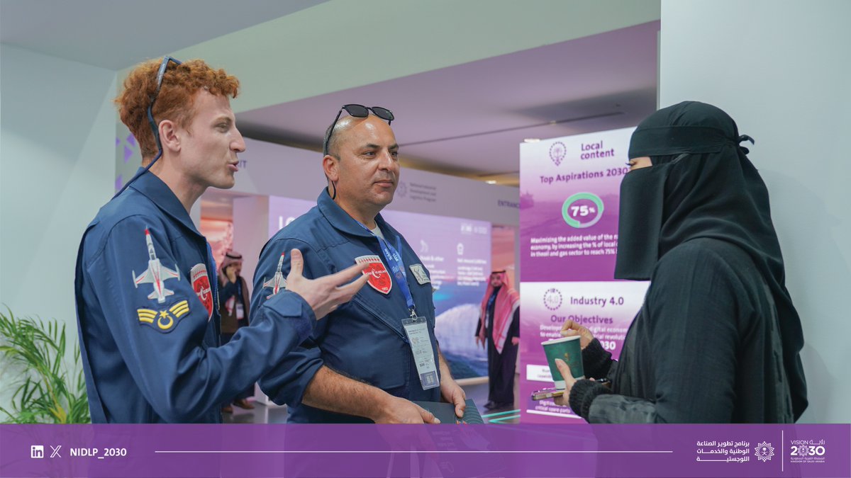 NIDLP_2030's tweet image. #للغد_نستعد باستعراض مبادراتنا خلال اليوم الرابع من #معرض_الدفاع_العالمي..
ونواصل سعينا لتحقيق مستهدفاتنا في توطين الصناعات الواعدة.

We are #EquippedForTomorrow by showcasing our initiatives on the fourth day of the #WDS2024 ..
And we continue our pursuit to achieve our targets