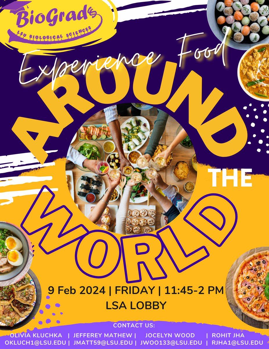 Enjoy the array of dishes from around the world.