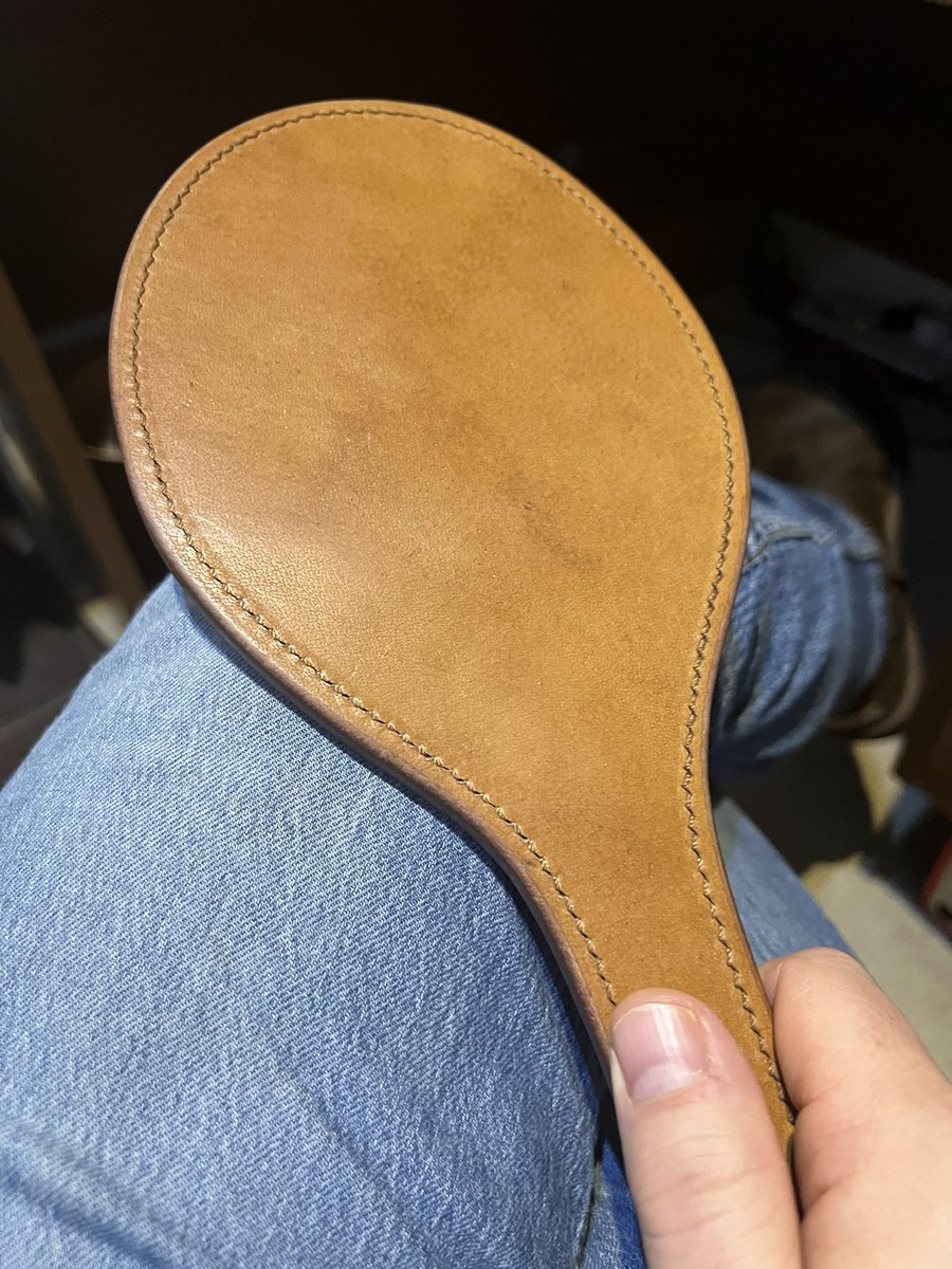 That’s quite enough of your bratty behaviour. Bend over my knee and you can be the first to have a discussion with my new paddle.