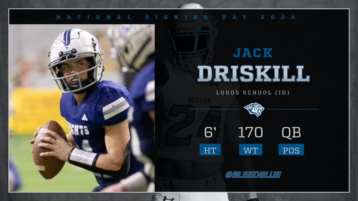 Defenses will have a hard time containing this dual threat

<a href="/jack_driskill/">Jack Driskill</a> threw for 2716 yds with a completion percentage of 61% and threw 40 passings TDs, he rushed for 1077 yds on 119 attempts &amp; 18TDs. Driskill was named 1st team All-State QB, League MVP.

#bleedblue