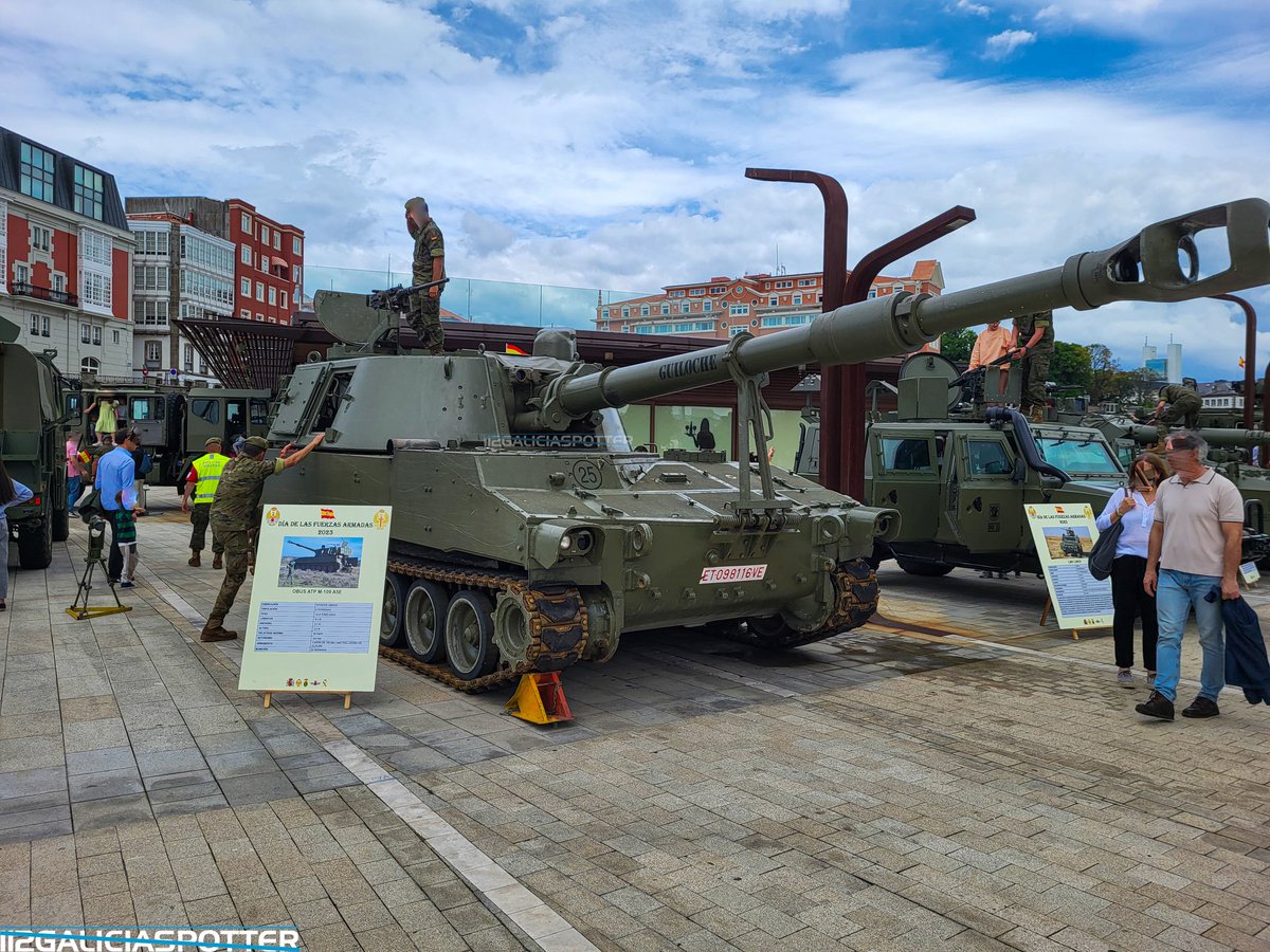 Obús ATP M-109 A5E GUILLOCHE, Vehículo de Combate perteneciente al Ejército de Tierra.

#obus #guilloche #difas #difas2023 #difas23 #acoruña #Ejército #ejercitoespañol #ejercitoespañol #militar #military #galicia