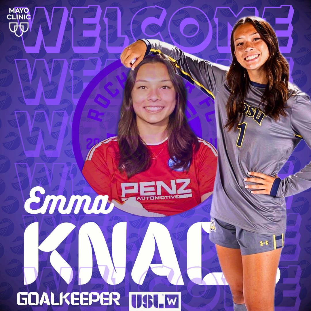 Emma Knack is BACK! 

@EmmaKnackGK returns as our star goalie from SDSU for another season! With four all-conference nods, three-time All-State mentions, and a title at St. Francis, plus an impressive debut season with us, she's primed for an even bigger season two in the USLW!