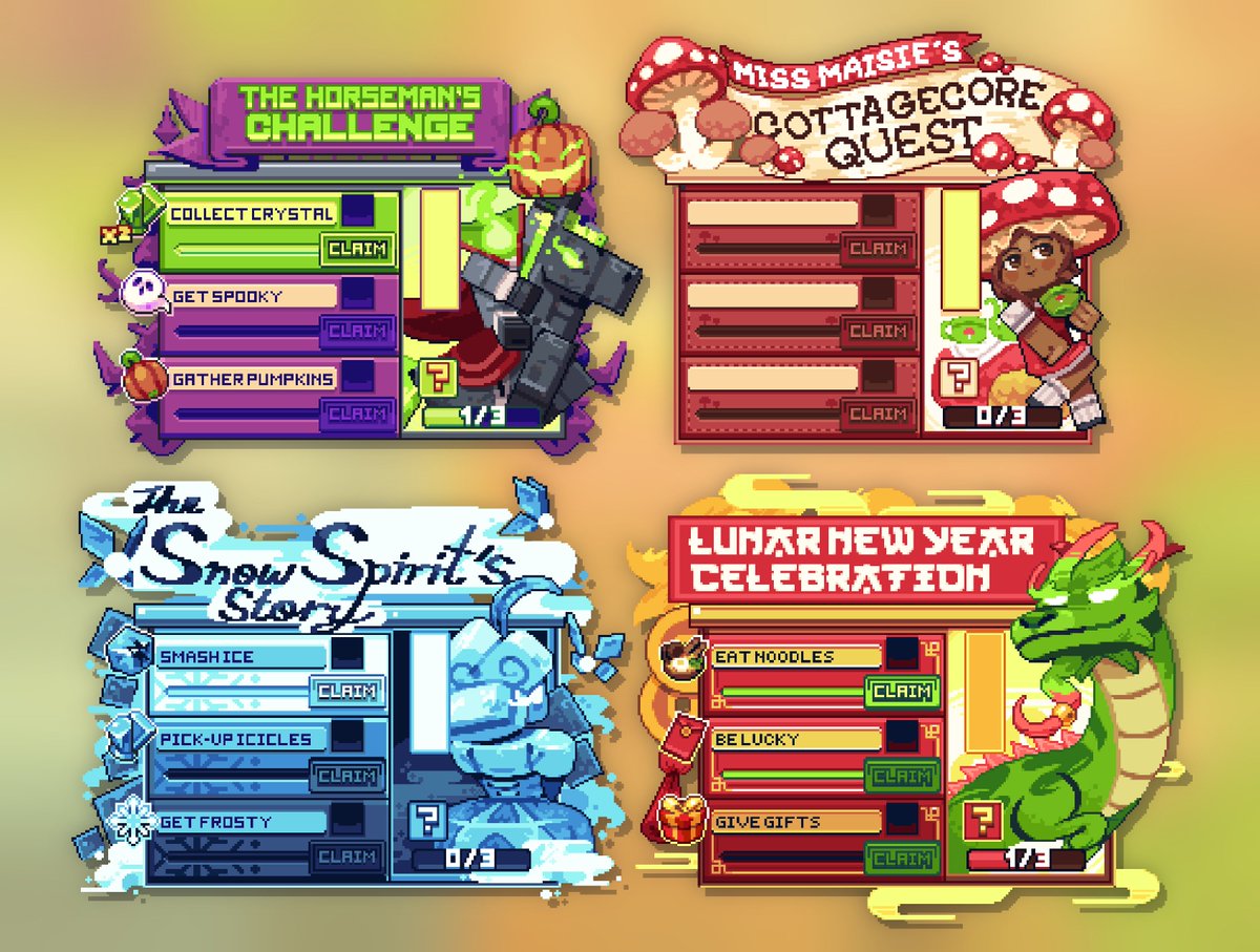 You know I do pixel art too? 

So here's my favorite pixel art UI I made :D