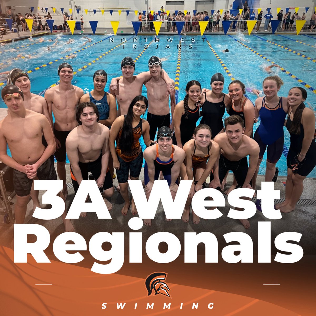 NWHS_Swim's tweet photo. TOMORROW (Thursday) your Trojans head to 3A States! Congrats to all of our qualifiers! @nchstrojans https://t.co/gHBoTByArP
