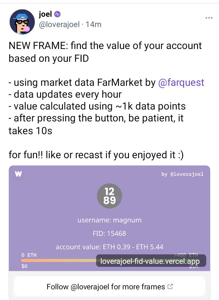 MagnumEth's tweet image. Lower FID going for a pretty penny already. 

FID (farcaster id) #digits