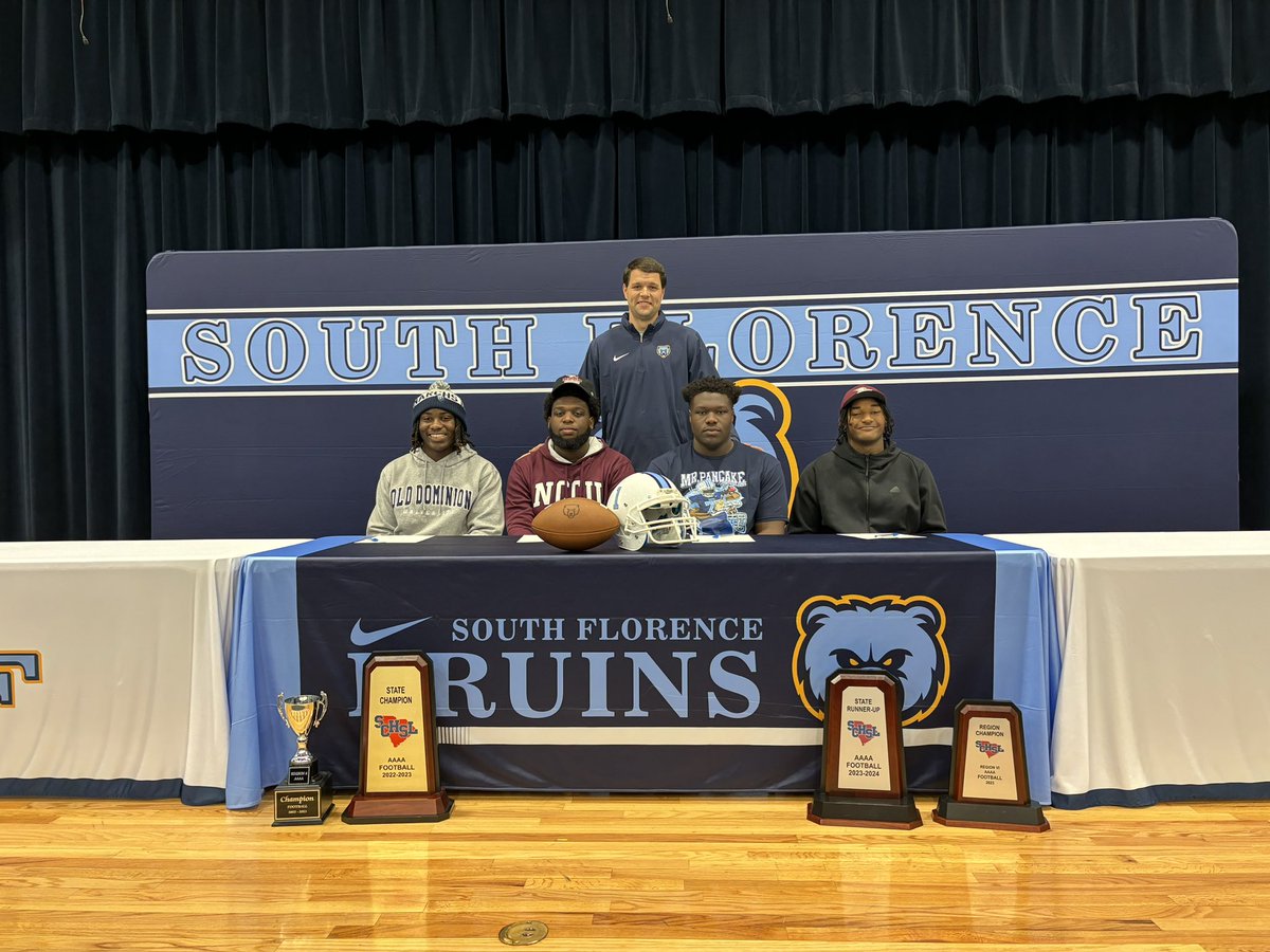 Congratulations Dirrick Goodman (ODU), Rodney Lesane (NCCU), Justin Joe (CSU), and Sy'Ree Livingston (NCCU) on signing your National Letters of Intent this morning! We are so proud of you!