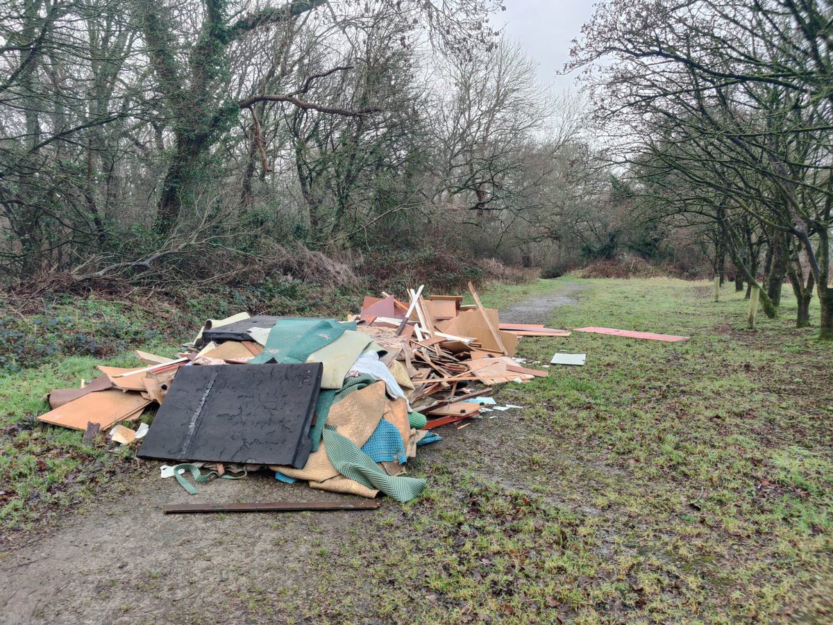 Just what an #ancientwoodland and #SSSI needs! @WoodlandTrust  #HainaultForest  suffering yet another fly tipping incident.
@EPEppingForest 
@EPRural