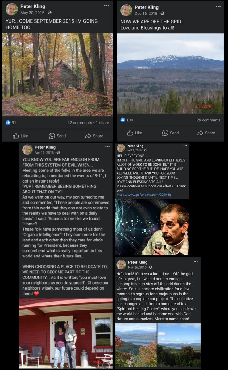 dfneely's tweet photo. ...But that's nothing new for old Peter "con man" Kling!

He's been going on and off grid for almost 10 yrs now, building his "project" ("homestead" or "Spiritual Healing Center"? LOL), thanks to all the brainless FB and fake radio loving sheeple out there forking over the dough. https://t.co/j06ufijjoI