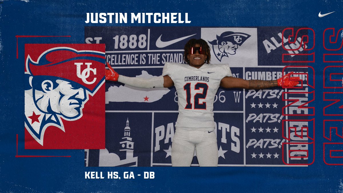 UC Patriot Football (@ucpatriotfball) on Twitter photo A fast, twitchy DB from The State of Georgia! Welcome to The University of the Cumberlands <a href="/_Justinmitchell/">justin “Jmitch” mitchell</a> !!! A fast, twitchy DB from The State of Georgia! Welcome to The University of the Cumberlands <a href="/_Justinmitchell/">justin “Jmitch” mitchell</a> !!!