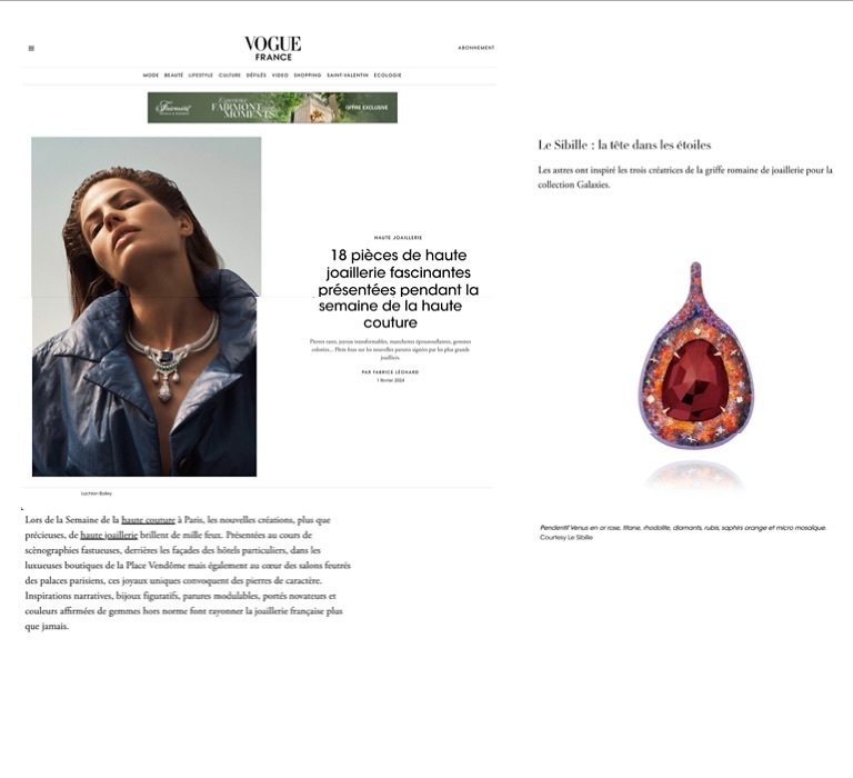 cibelemacietcom's tweet photo. @lesibille featured on @voguefrance “18 Fascinating High Jewelry Pieces Presented During Haute Couture Week” by the best @fabriceleonard_ 🫶🏻❤️

#lesibille #lesibillejewelry #micromosaicjewelery #madeinrome https://t.co/K2ZiOm8foa https://t.co/3tomjM3xw9