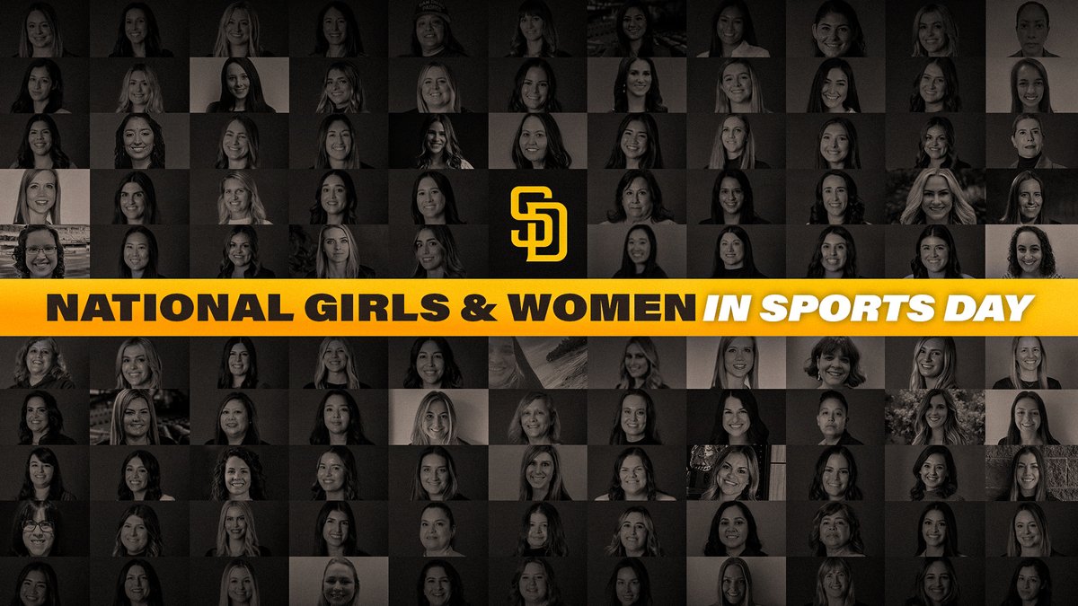 Happy National Girls & Women in Sports Day! We are proud to celebrate the women in our organization who make the Padres great. #NGWSD