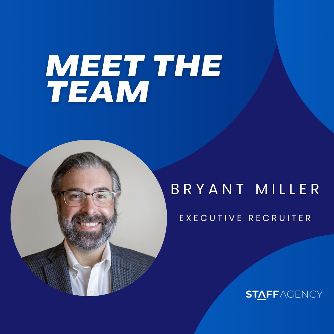 Working 10+ years in the corporate world, the staffing industry wasn’t initially on Bryant’s radar. With no upward mobility, Bryant decided to set his sights on a new career path in recruiting. . #meettheteam #staffagency