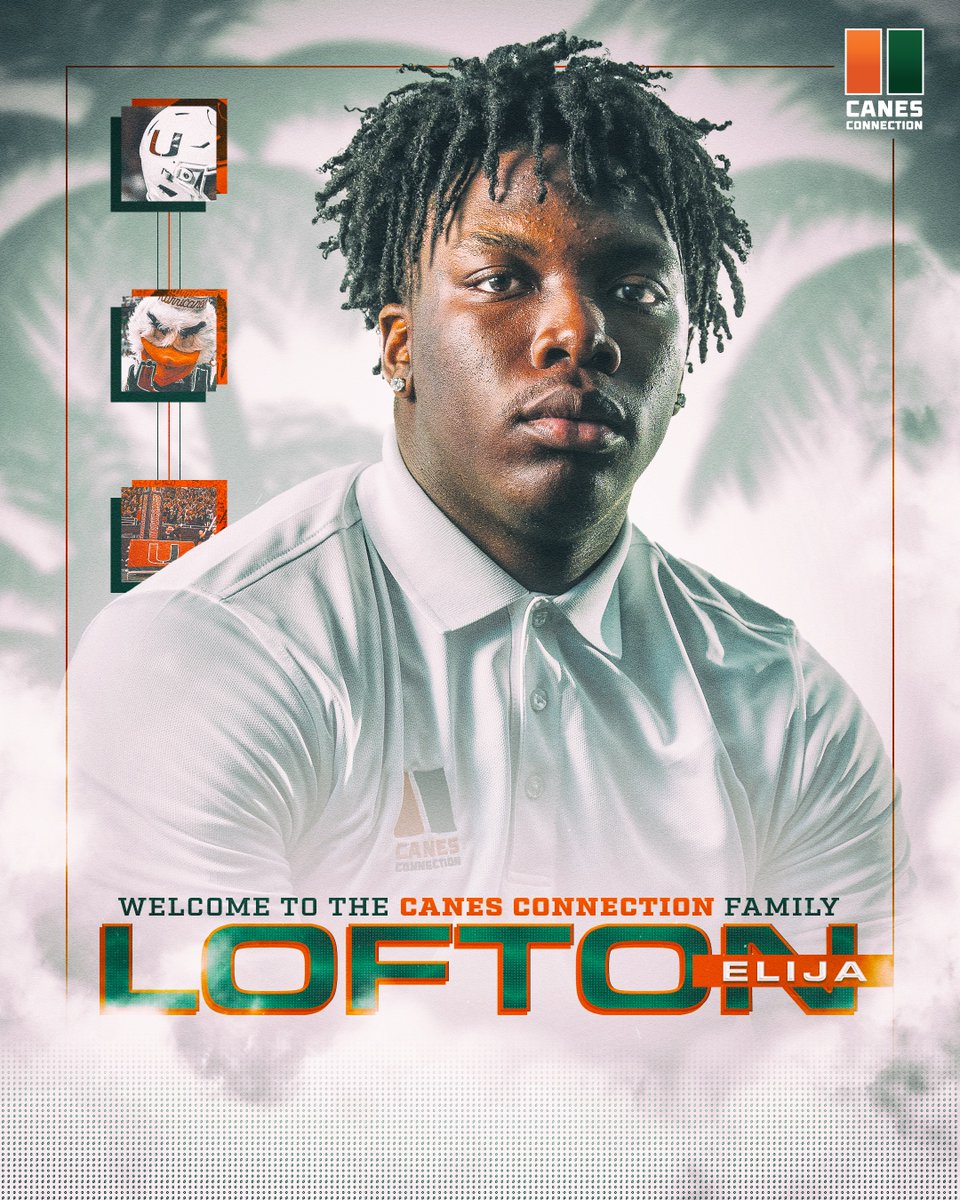 𝐖𝐞𝐥𝐜𝐨𝐦𝐞 𝐭𝐨 𝐭𝐡𝐞 𝐂𝐚𝐧𝐞𝐬 𝐂𝐨𝐧𝐧𝐞𝐜𝐭𝐢𝐨𝐧 𝐅𝐚𝐦𝐢𝐥𝐲, 𝐄𝐥𝐢𝐣𝐚 𝐋𝐨𝐟𝐭𝐨𝐧 🙌 #UnitedAsOne @elijalofton

Directly support Elija by signing up for Canes Connection! ⬇️ Canesconnection.com/memberships