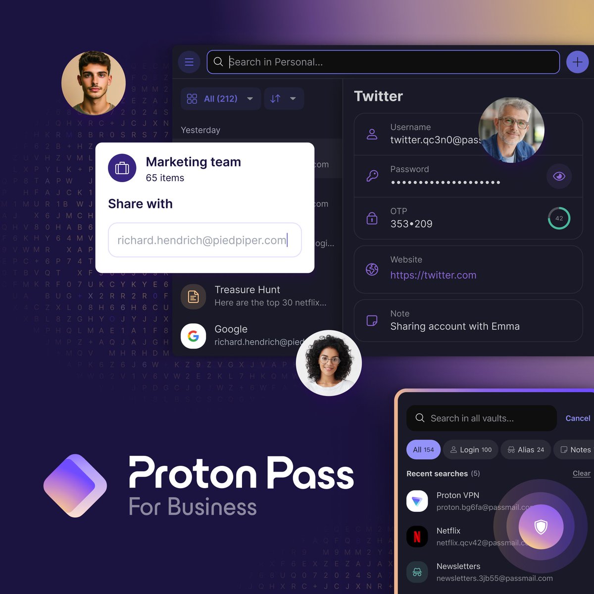 Proton Pass (@proton_pass) on Twitter photo Proton Pass for business is here!
Over 50,000 businesses already trust <a href="/ProtonMail/">Proton Mail</a> to keep their emails private, and starting today, your team can use a #PasswordManager that’s open source, GDPR compliant, and protected by strict Swiss privacy laws.
Sign up for #ProtonPass now Proton Pass for business is here!
Over 50,000 businesses already trust <a href="/ProtonMail/">Proton Mail</a> to keep their emails private, and starting today, your team can use a #PasswordManager that’s open source, GDPR compliant, and protected by strict Swiss privacy laws.
Sign up for #ProtonPass now