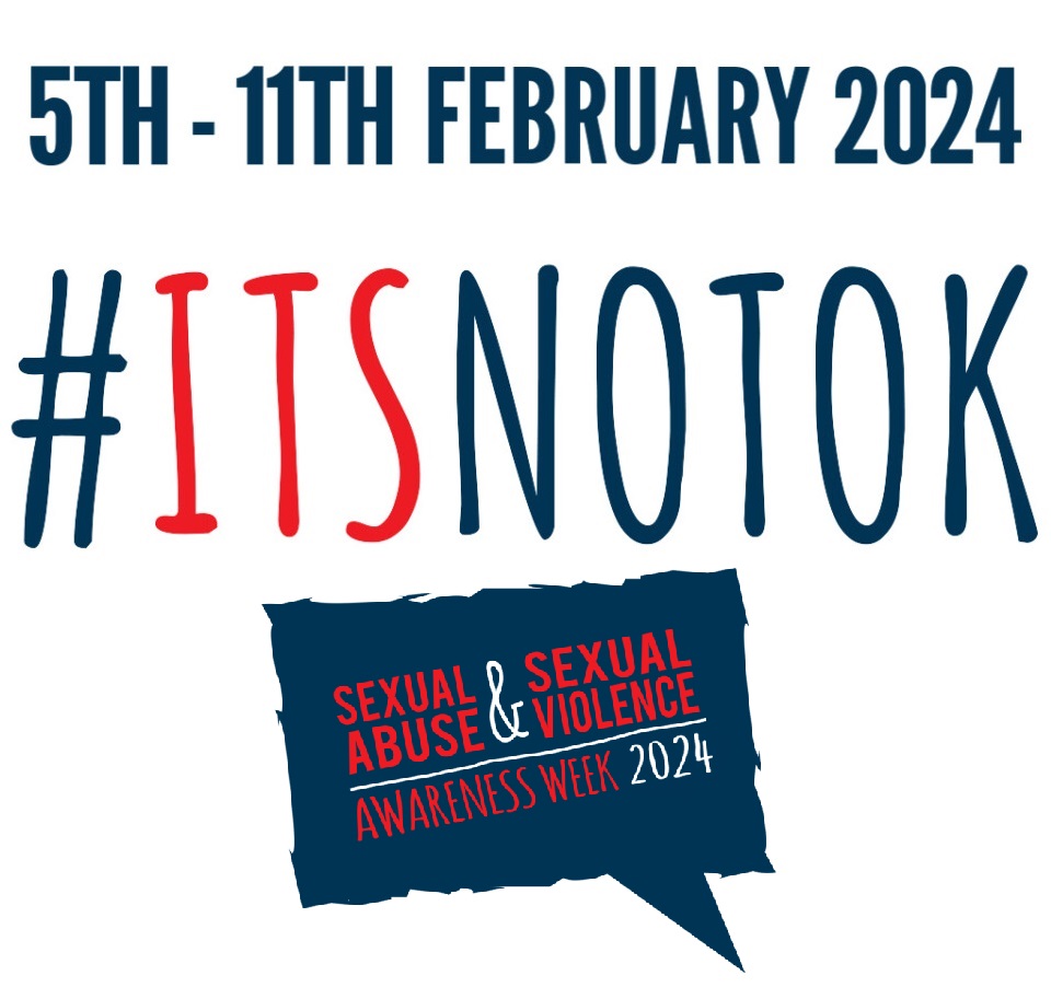 This week is Sexual Abuse and Sexual Violence Awareness Week. #ItsNotOK and it's not your fault. If you need to talk about your experience, confidential 24/7 support is available in #Northamptonshire. Contact NHFT's Serenity service via nhft.nhs.uk/serenity / 01604 601713