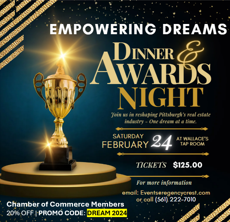 Get your tickets now! And if you are an active member of the East Liberty Chamber of Commerce, you will receive a 20% discount with Promo Code: Dream2024

regencycrest.com/empoweringdrea…

#empoweringdreams #regencycrest #awardsgala