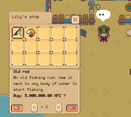xfish_FI's tweet photo. Greetings fishermen! 👋

🛍 Lily's shop is fully stocked with fishing rods and bait for your epic big fish hunting journey!

⚡️For just 5M $XFI, you'll get an ULTRA DURABLE fishing rod 🎣to accompany you throughout the fishing adventure.

👣 Hurry to Lily's shop now and gear up! https://t.co/rkvEEr0Ulu