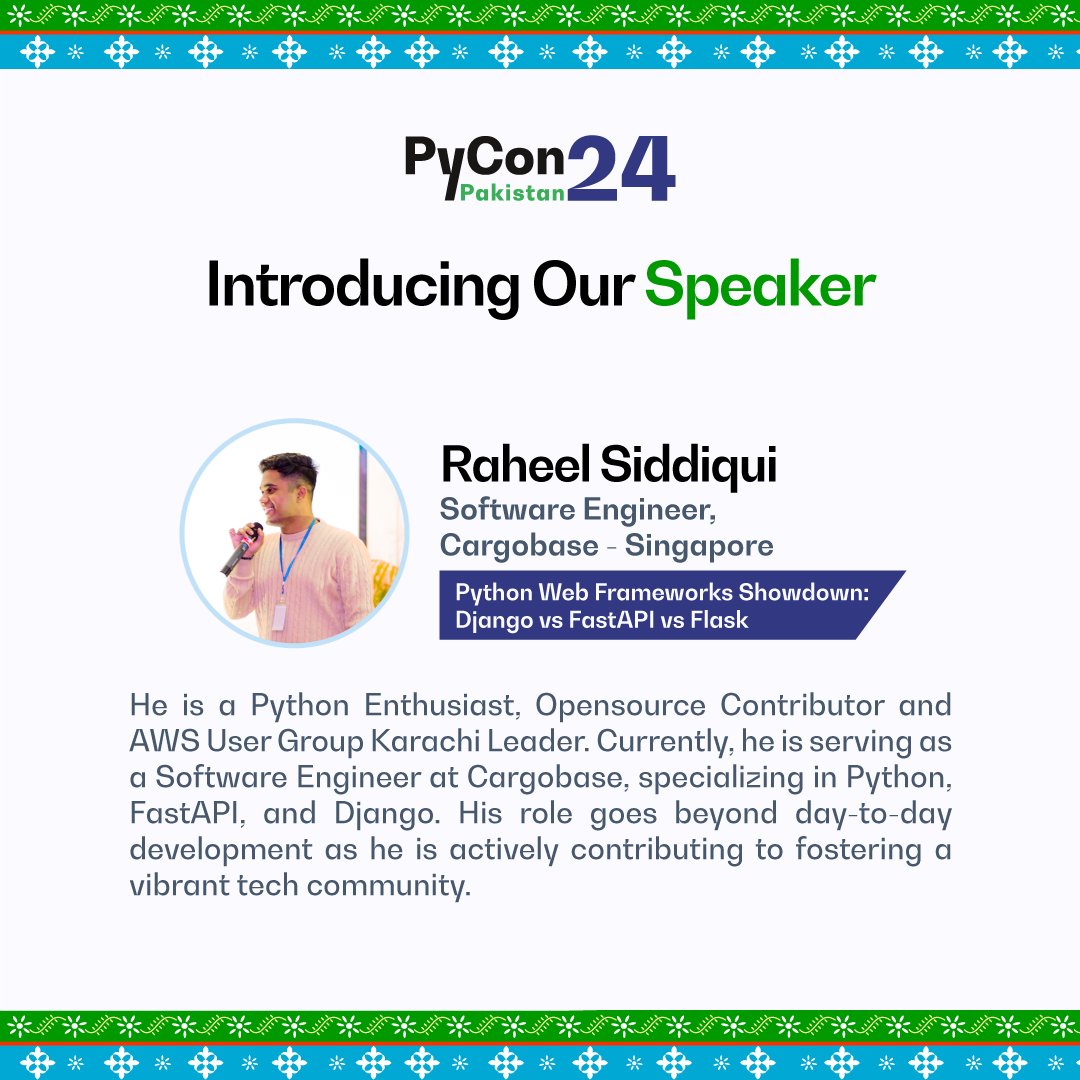 PyCon Pakistan tweet media