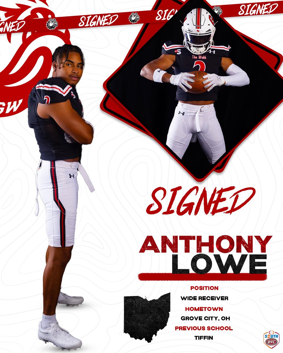 Welcome to the Runnin’ Dawgs‼️

👤 Anthony Lowe
📱 @antt_24
🏈 WR
🏠 Grove City, OH ➡️ Boiling Springs, NC 

#SkoDawgs | #NoFlinchDawgs