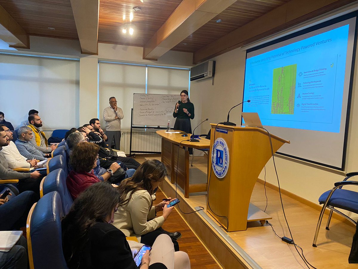 InVentures_'s tweet photo. From yesterday’s USJ’s workshop on #FinancialSustainability in Times of Crisis, where Ghida Abou Jaoude , our managing director was participating, introducing #InVentures and what we are doing to sustain in these times! https://t.co/uDq7EmUBuG