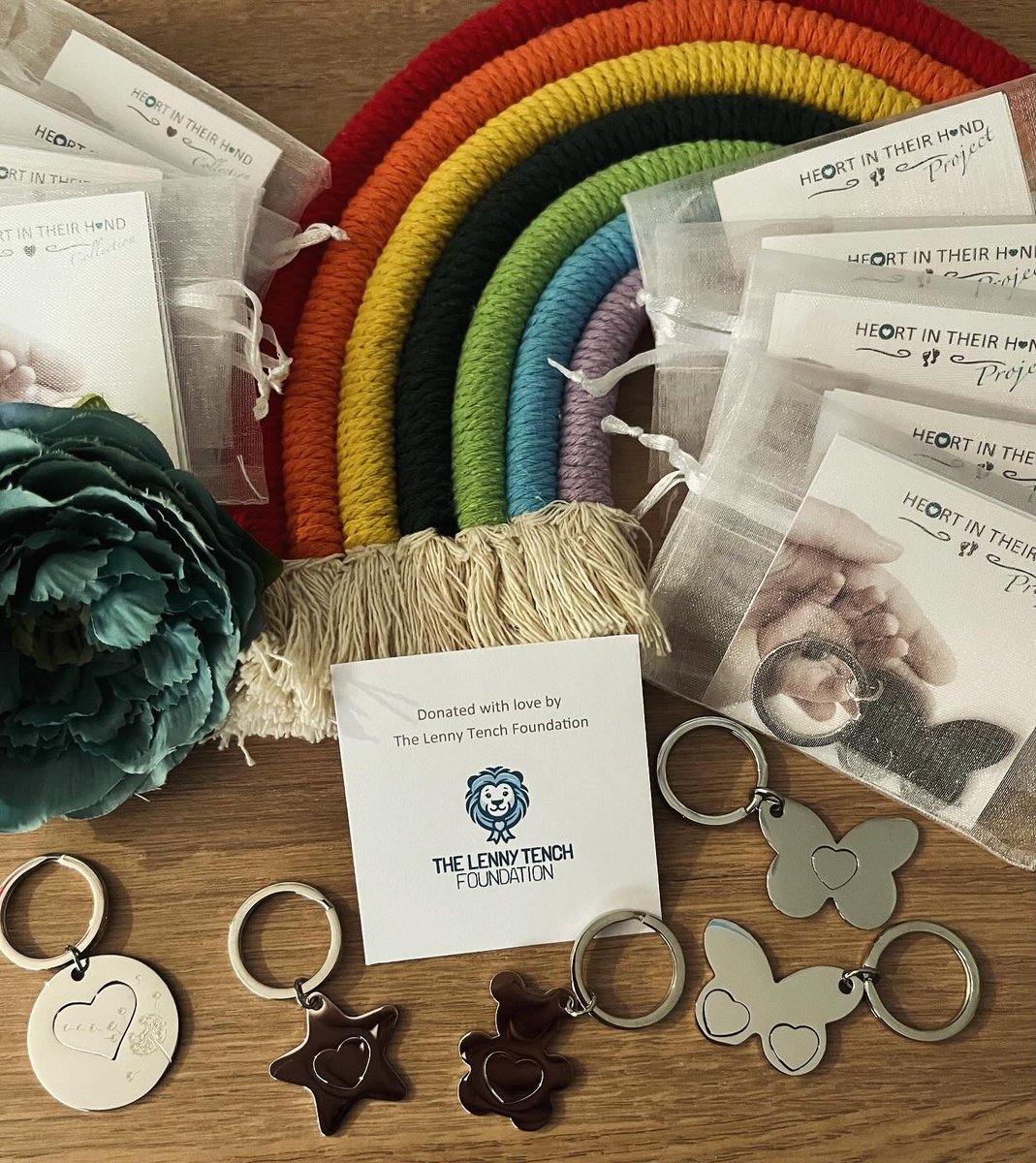 HITHproject's tweet photo. A really lovely first order from @thelennytenchfoundation
Little stars cute teddy bears, butterflies with both single a twin hearts, dandelions & our original baby feet design. Thank you we’re so pleased to be working with you x 💙🧸👣✨ #heartintheirhand #thelennytenchfoundation https://t.co/PYjjhtuJpQ