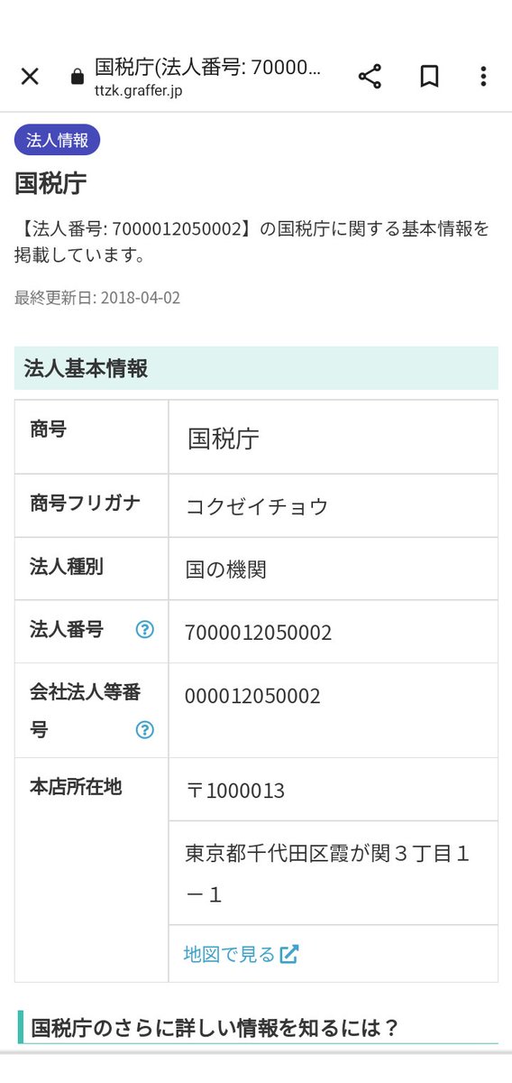 pineappletale's tweet photo. @Ana_____aaa 国税庁は会社なので、税金徴収する権利はありません。 https://t.co/roN01cWKU7