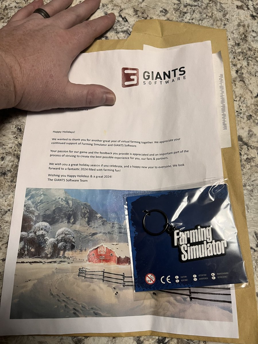 Very thankful to be Giants Partner. Received this in the mail yesterday! It’s the little things that makes Giants the best around! <a href="/GIANTSSoftware/">GIANTS Software</a>
