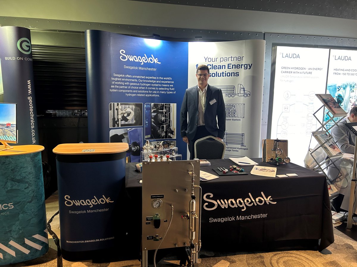 Great first day of the Hydrogen Live 2024 Event!

Dewi, one of our Business Development Engineer's, is looking forward to connecting with those working across the whole clean energy sector to discuss our latest hydrogen solutions.

#hydrogen #swagelok