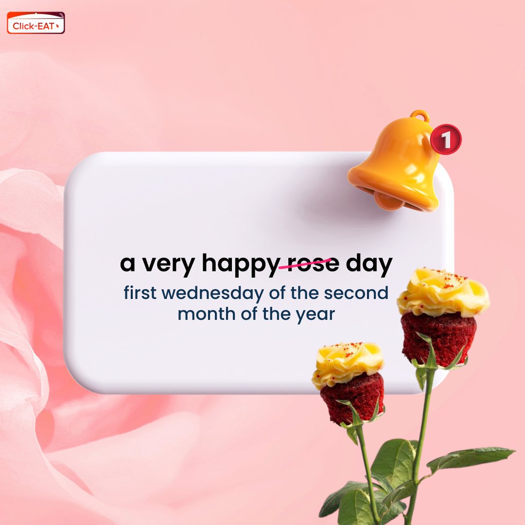 🌹This Rose Day, love yourself a little bit more!🌹

Feel free to treat yourself to varied cuisines from all around the world through Click EAT.😍

Hurry, book dine-in or takeaways now!🙌
click-eat.co.uk
#dinewithclickeat #RoseDay #love #RoseDay2024