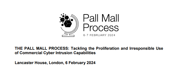 RE 'PALL MALL PROCESS: Tackling the Proliferation and Irresponsible Use of Commercial Cyber Intrusion Capabilities'

You forgot step 1: 'stop pouring millions of tax payers money into companies and brokers such as NSO, FinFisher, HackingTeam (RIP) etc.'

assets.publishing.service.gov.uk/media/65c25bb2…