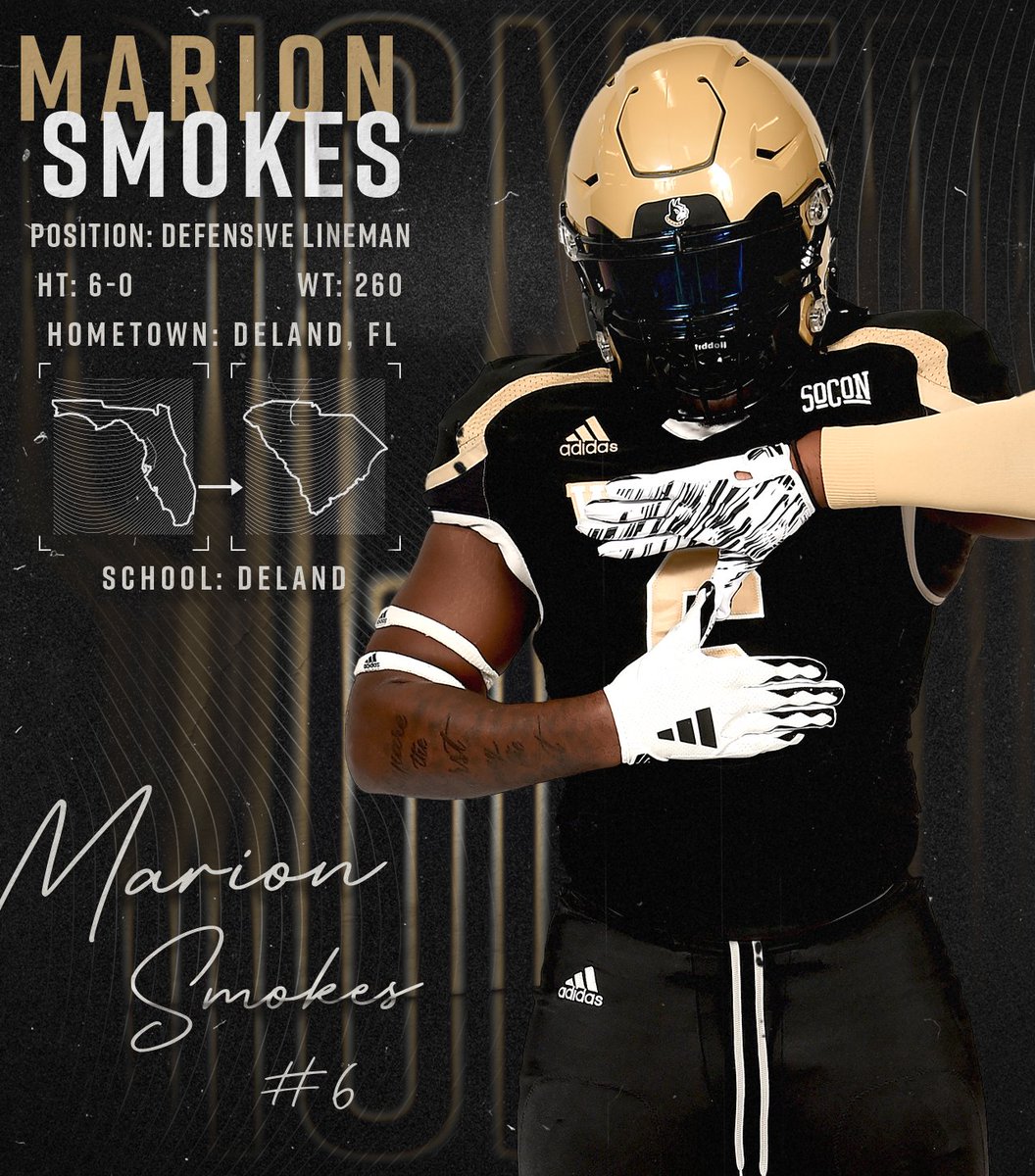 A defensive lineman from DeLand, Florida, Marion Smokes! Welcome to Wofford!