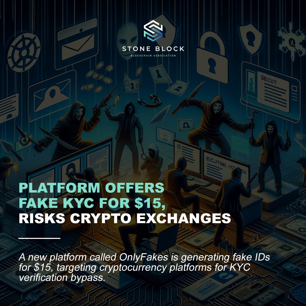 stoneblock_hr's tweet photo. A new platform called #OnlyFakes is generating fake IDs for $15, targeting cryptocurrency platforms for KYC verification bypass.
Read more: https://t.co/9hF3dHpInt https://t.co/zYICLWwvFR