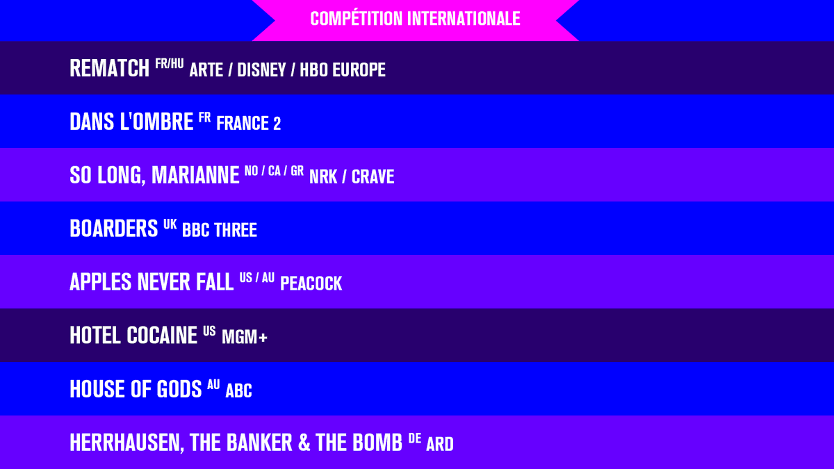 FestSeriesMania's tweet photo. 🌟Compétition Internationale🌟 https://t.co/HdQQNYjZpT