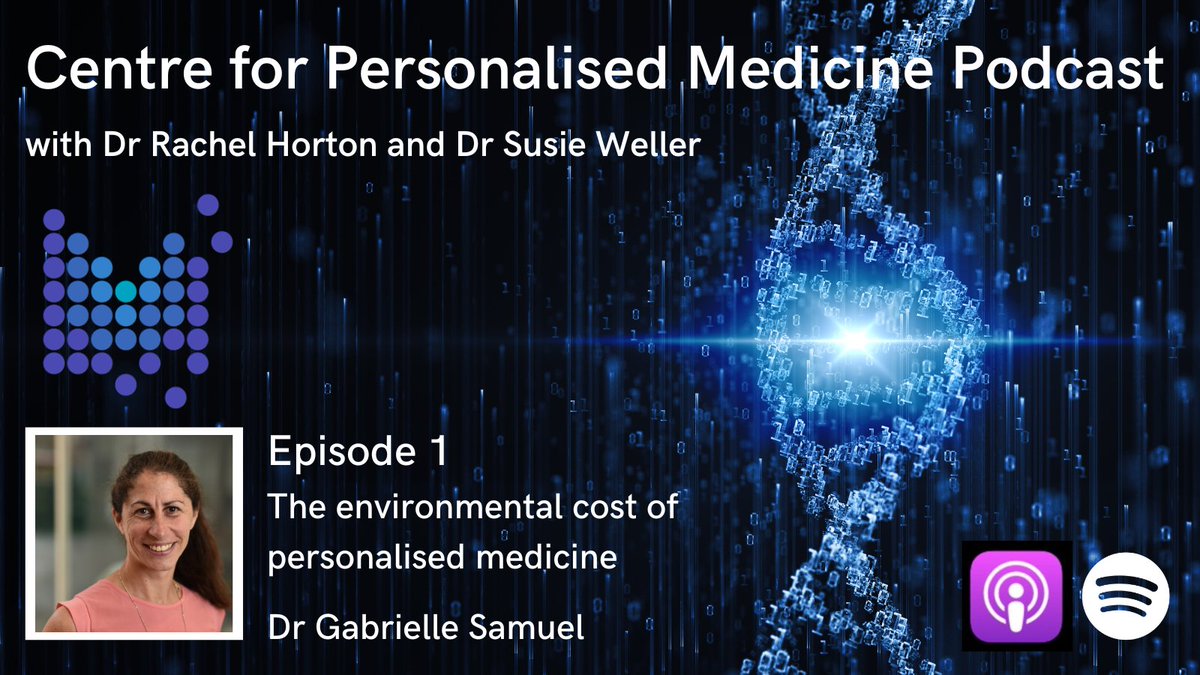 Centre for Personalised Medicine, Oxford (+ bsky) (@cpmoxford) on Twitter photo How does personalised medicine impact on the environment? What does this mean for how we should collect and store data? In this podcast <a href="/rach_horton/">Rachel Horton</a> and <a href="/DrSusieWeller1/">Dr Susie Weller</a> talk to <a href="/gabriellesamue1/">gabrielle samuel</a> about the environmental cost of personalised medicine. How does personalised medicine impact on the environment? What does this mean for how we should collect and store data? In this podcast <a href="/rach_horton/">Rachel Horton</a> and <a href="/DrSusieWeller1/">Dr Susie Weller</a> talk to <a href="/gabriellesamue1/">gabrielle samuel</a> about the environmental cost of personalised medicine.