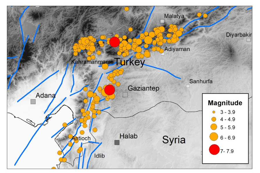 It has been one year since the Kahraman Maraş earthquake sequence in Türkiye / Syria. BGS scientists have been working to improve our understanding of this event, which caused widespread destruction and loss of life across a large part of southern Turkey and northern Syria.