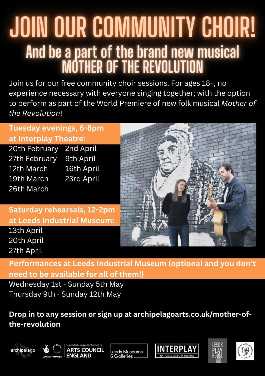 ❤️‍🔥🎵The Mother of the Revolution Community Choir is BACK! 🎵❤️‍🔥 We're looking for Leeds folks who want to give singing a go (with absolutely no experience necessary). Tea and biscuits always provided along with top tunes! We'd love to have you join us.