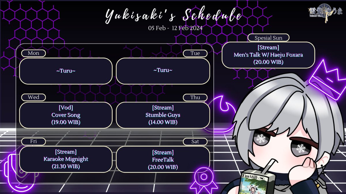 RubyID07's tweet photo. [yuki's schedule]

Gaiiss jadwalnya @YukisakiYuuma_ sudah keluarrr.. gaskeun catett!!

#Vtuber #VTuberID #RubyID https://t.co/FkuehooU5G