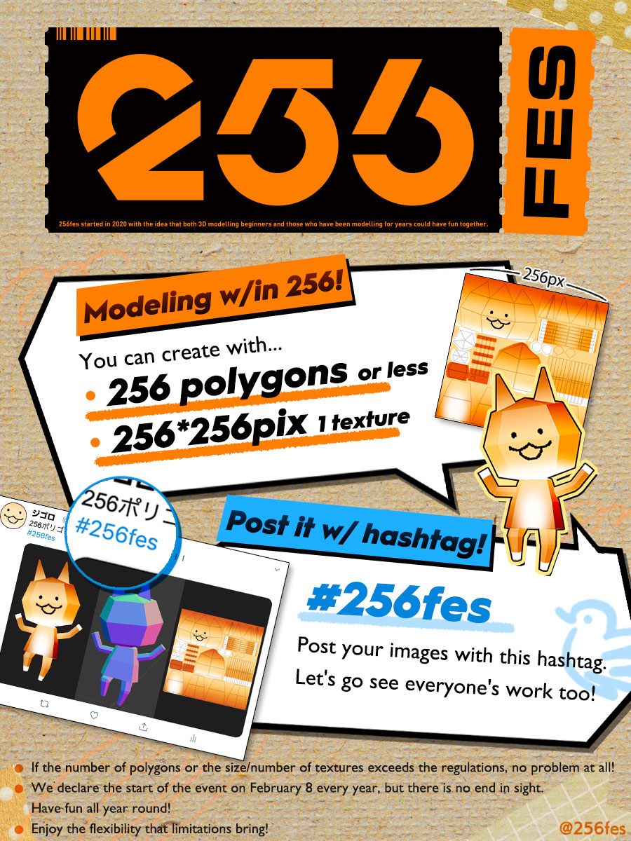 The day of the 8th power of 2 = #256fes has arrived!
Let's spread the joy of 3D modeling!💪😸💕
 
👇more info👇
z-e-n.notion.site/z-e-n/welcome-…