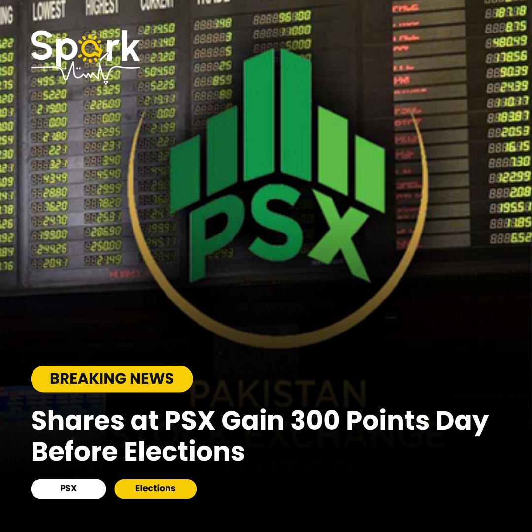 'PSX gains 300 points before elections, KSE-100 index up 0.54%. Market optimistic about smooth elections, OGDC stocks dip, PPL rises on gas price hike anticipation.

#PSX #StockMarket #KSE100Index #ElectionEve #MarketPerformance #InvestorSentiment #ElectionUncertainty