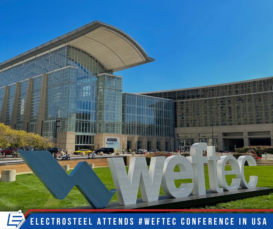 ElectrosteelG's tweet image. #ElectrosteelCastingsLtd USA attended the #WEFTEC (Water Environment Federation's Technical Exhibition and Conference), in Chicago, Illinois recently.
electrosteel.com
#DuctileIronPipes #DIFittings #WaterInfrastructure