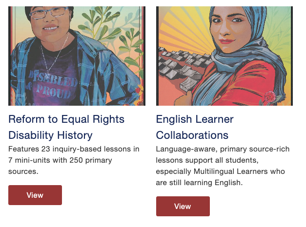 Have you sampled our free accessible curriculum? Reform to Equal Rights: disability history curriculum English Learner Collaborations: exemplars across grades of language-aware lessons to support English Learners emergingamerica.org/curriculum @NCSSNetwork