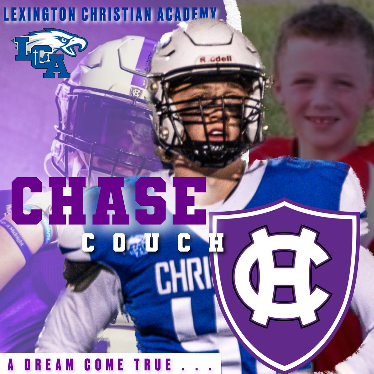 #DREAMCOMETRUE as senior Chase Couch signs with Holy Cross to continue his playing career! #WEARELCA