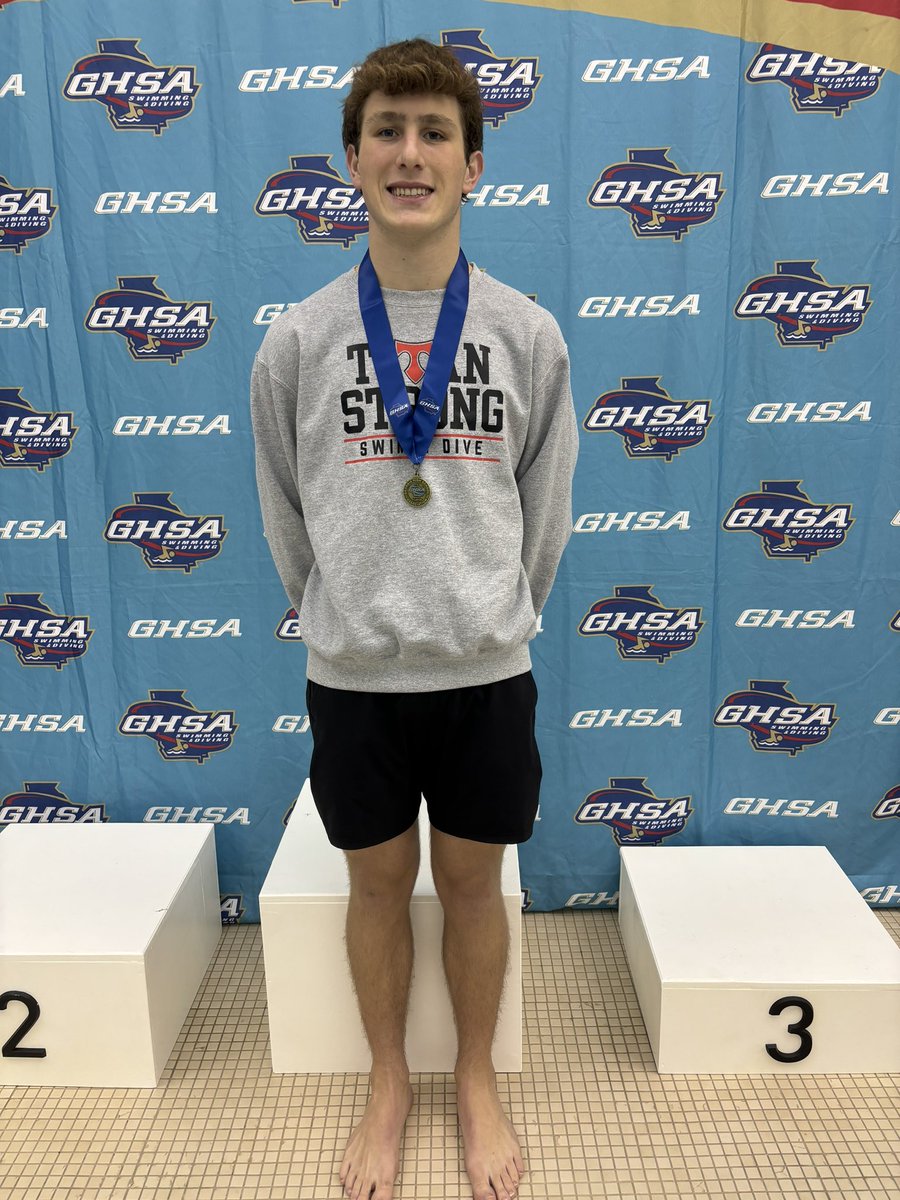 Congrats to Aiden Sadler - 🥇place in the <a href="/GHSADiving/">GHSA Diving</a> 4-5A Diving Championship #titanpride #titantide