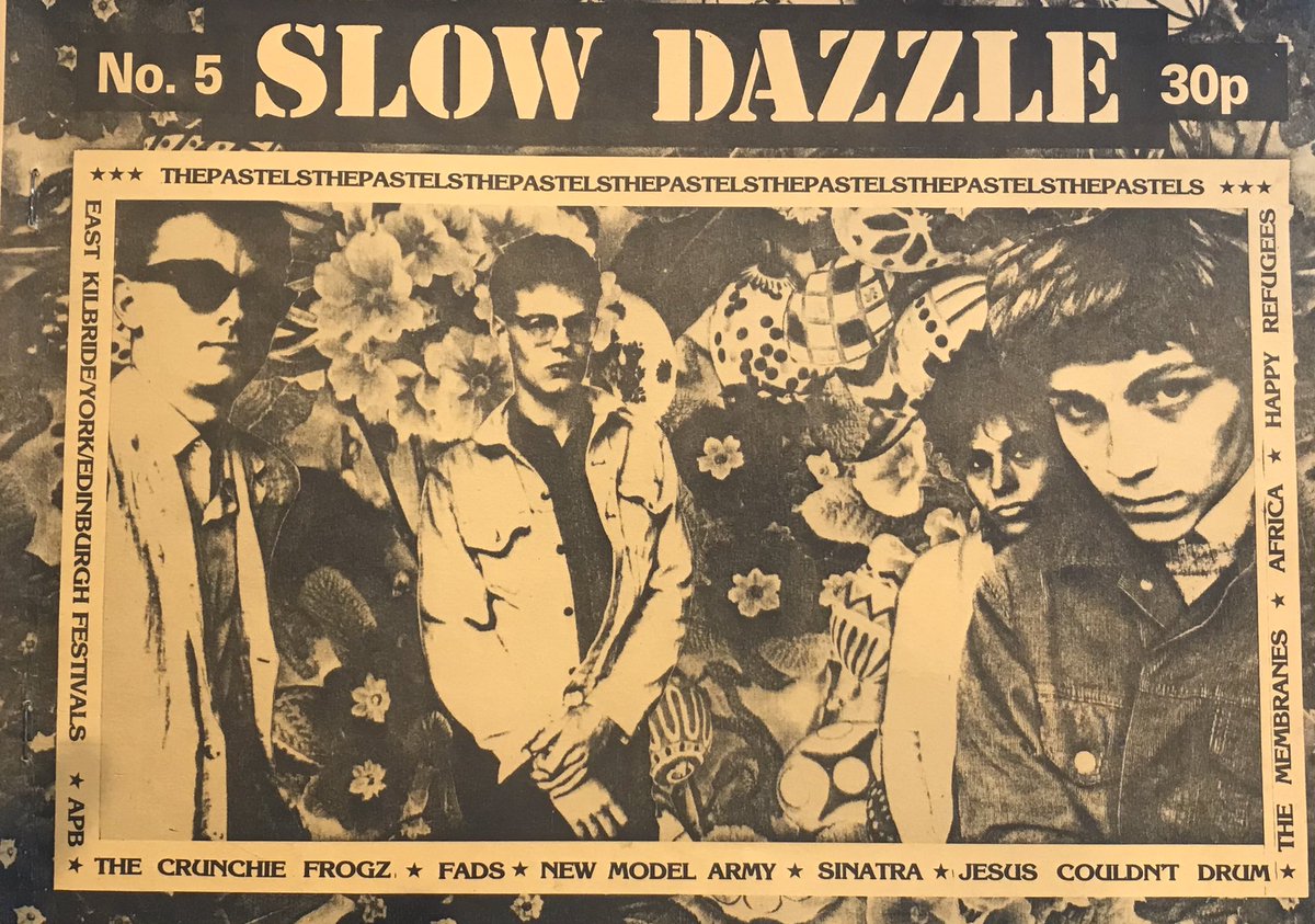 Mr_Dave_Haslam's tweet photo. I have boxes and boxes of these early/mid 1980s fanzines, made with love and full of gems…

Cool Notes (originating from Telford)
Time’s Up (Chelmsford)
Slow Dazzle (Greenock)
Especially Yellow (East Grinstead) https://t.co/iqDwm03xRD