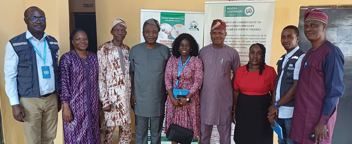 OLivingspring's tweet photo. Introductory and advocacy visit by the new SC (Dr Ojediran) and WHO team to the top management of OSPHCDB (Chairman, ES, DMS&amp;DC, DDMS, DFA, and SIO)  17th January 2024 https://t.co/Wt2F0tTatt