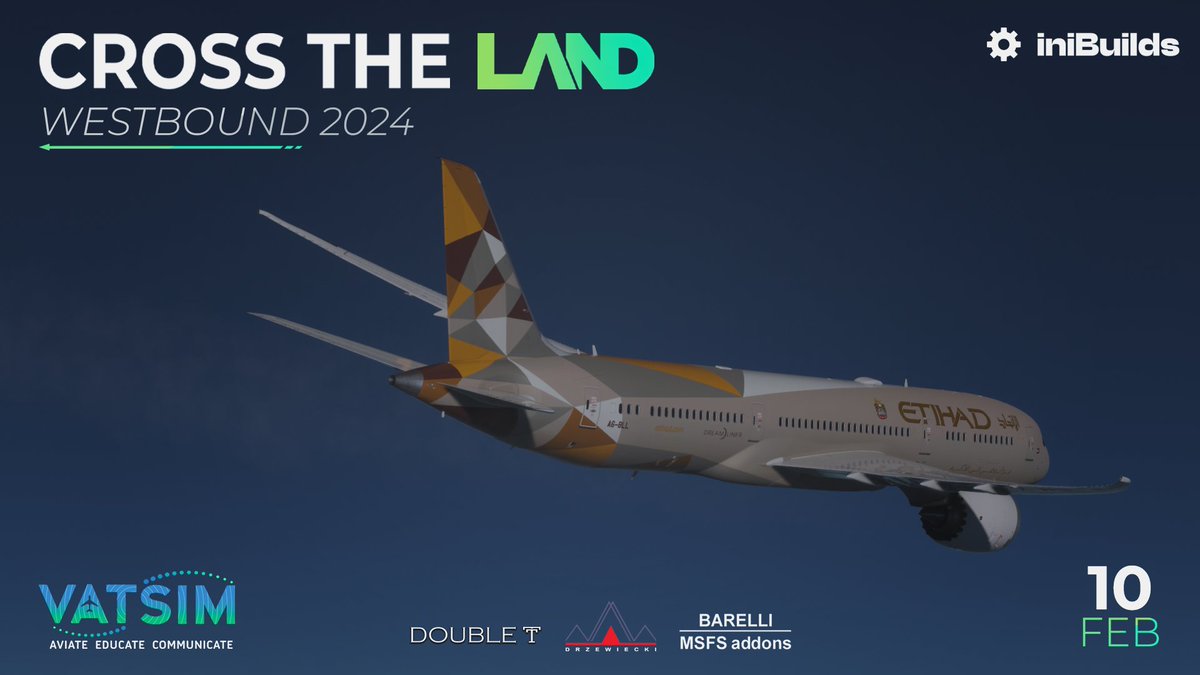 🚨VATSIM Cross The Land Exclusive Offers!🚨

✈️ Elevate your flight with up to 35% off select sceneries by iniBuilds until Sunday evening. Gear up for an epic event!

📅Booking confirmation stage starts TODAY at 1500 UTC!

🛒 Grab your deals here: vats.im/ctl-discounts