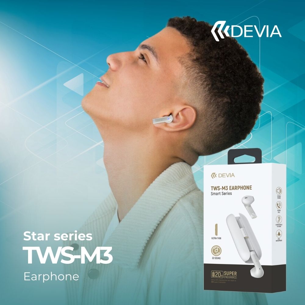 MyDeviaGlobal's tweet photo. Smart Series TWS-M3 Earphone
Brand: DEVIA
Name: Smart Series TWS-M3 Earphone
Model: EM405
Color: White

#earphone #wirelessheadphones #devia
#mydevia https://t.co/2IUjsy8axk