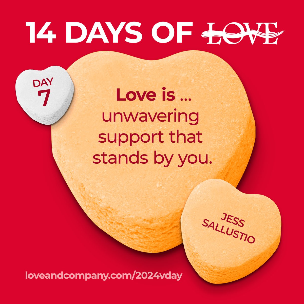 Valentine’s Day is only a week away! Start thinking romantic thoughts. Here’s one from Jess Sallustio, Senior UX Designer, “Love is…unwavering support that stands by you.” See more thoughts here: hubs.ly/Q02jyrvC0 

#LoveAndCompany